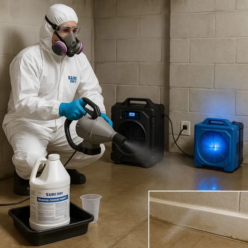 Sanitization and Odor Removal process in DeCordova, TX